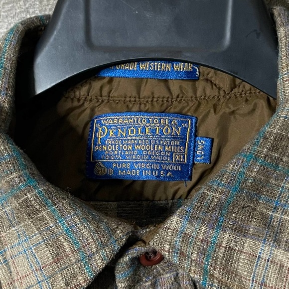 SOLD Pendleton USA Wool Flannel XL - Picture 3 of 3